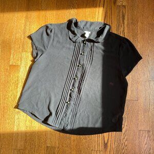 Large Black Sheer Blouse